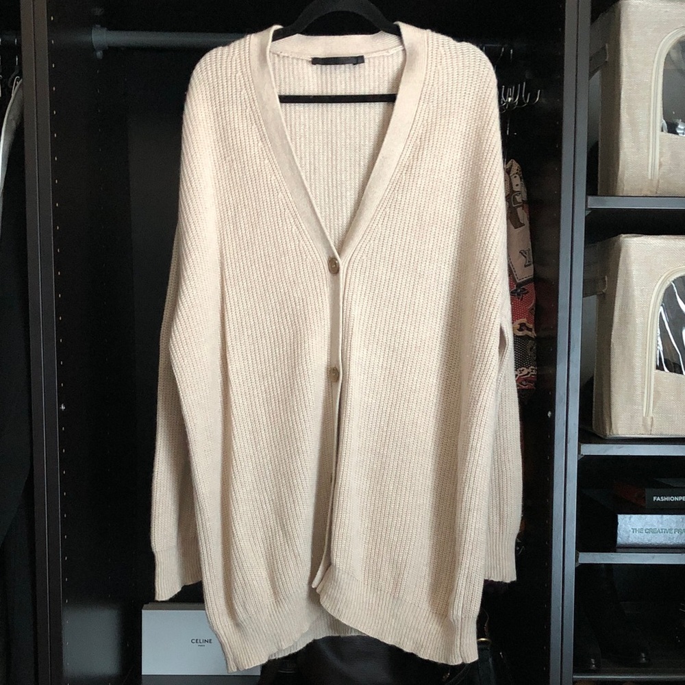 Jenni Kayne Cashmere Cocoon Cardigan- Oatmeal